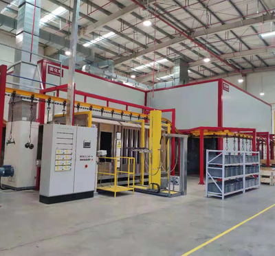 铸造阀门喷粉线